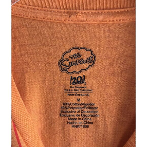 VTG The SIMPSONS BART All Syrup Super SQUISHEE Size M Embroidered T Shirt #F - Picture 5 of 5